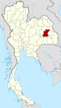 Thailand Roi Et locator map